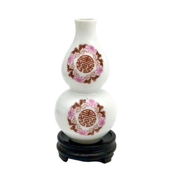 Coming Soon Kintsugi Vase Double Gourd Eggshell Porcelain Gold Crack Growth Gift - Picture 2 of 12